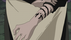 Символы на руке Орочимару